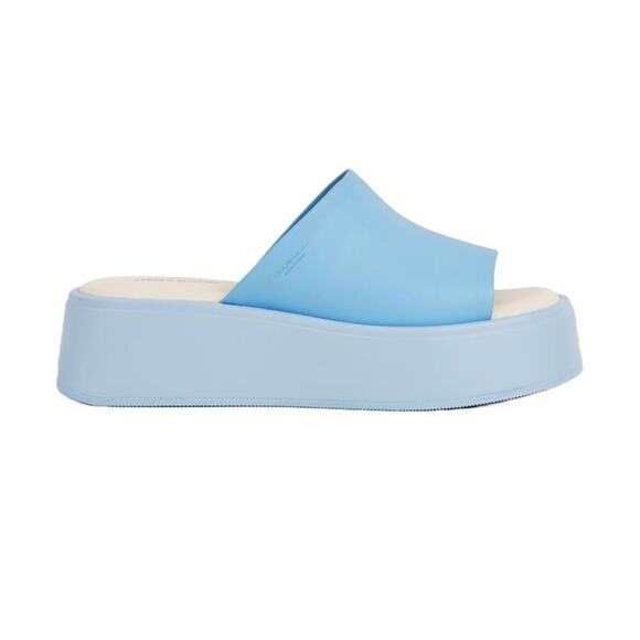 Vagabond Shoemakers Courtney Slide Light Blue Leather Sandals US 9 - Picture 1 of 8